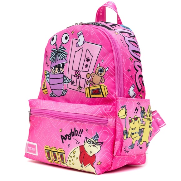 NEW WondaPop Disney Pixar Monsters Inc Nylon Mini Adjustable Straps Backpack